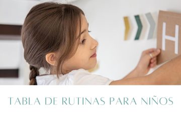Tabla de rutinas para niños
