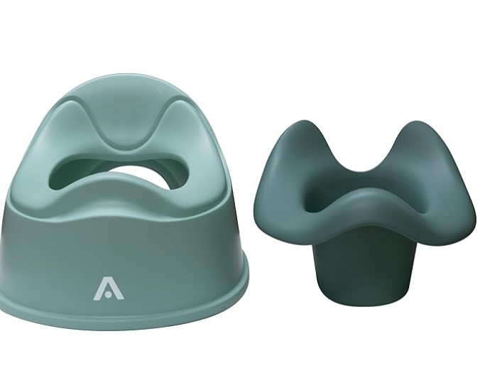 Play Orinal portátil intantil Little Pottydesmontable y antideslizante Green