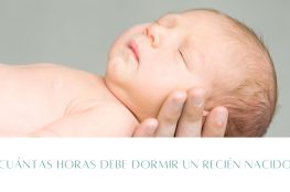 ¿Cuántas horas debe dormir un recién nacido